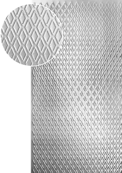 Plech Lisovaný pozinkovaný plech 3D efekt 1,2 x 1000 x 2000 mm