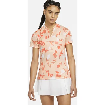 Nike W polo Breathe Floral Print - světle růžové: Dámské XS