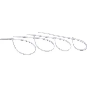 Stahovací páska GPH Vázací páska 4,8 x 430 mm 100 ks bílá 