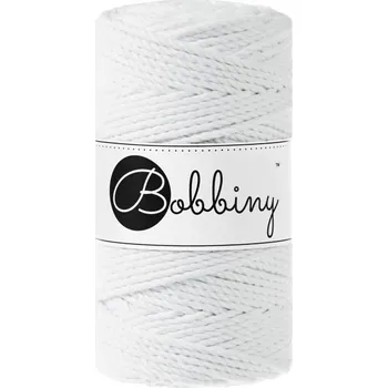 Příze Bobbiny bavlněná šňůra na macramé 3ply REGULAR white
