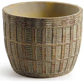 Obal na květináč Obal beton pr.16cm hnědožlutá (536515)