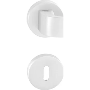 Dveřní kování MP KOVÁNÍ TI - CINTO - R 2732 Provedení: KL/KL. na rozetách (bez spodní rozety), Povrch: Bílá matná