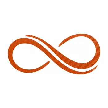 samolepka Infinity 001 pravá symbol nekonečno (54 - 3D karbon oranžový) SAMOLEPKA NA AUTO, NÁLEPKA, FÓLIE, POLEP, TUNING, VLASTNÍ TEXT, TISK, AUTOSAMOLEPKY.cz, POLEPY, OBRÁZEK, LOGO, 3D STICKERS