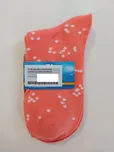 FootJoy W ponožky ComfortSof - vysoké s puntíky oranžové