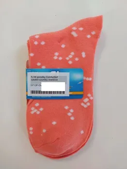 Dámské ponožky FootJoy W ponožky ComfortSof - vysoké s puntíky oranžové