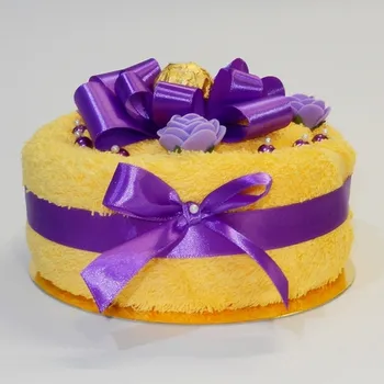 umělá květina Ateliér Confetti Dort z ručníku - Věra