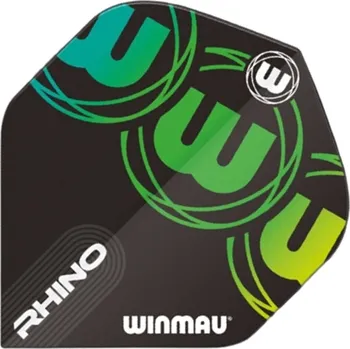 Příslušenství pro šipky Winmau Letky Rhino - Black & Green W6905.228