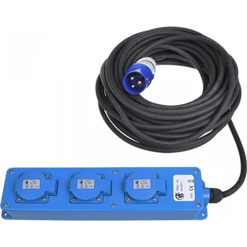 Tanatech Prodlužovací kabel CEE 20m 2x zásuvka Schuko, 2x USB