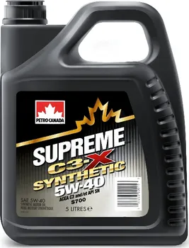 Motorový olej Petro-Canada Supreme C3-X Synthetic 5W-40 5 l