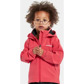 Chlapecká bunda Dětská softshellová bunda Didriksons Troel růžová 110