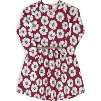 Dívčí šaty Dívčí šaty BEE LOOP VLČÍ MÁKY vínové Velikost: 128