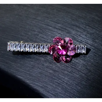 Souprava šperků B-TOP Sponky do vlasů KRYSTALOVÝ KVĚT Druh barvy: Růžová