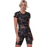 Nebbia Dámský crop top Active 568 Volcanic Black - XS