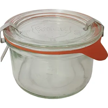 Zavařovací sklenice Weck Zavařovací sklenice 200 ml + víčko, těsnění, 2 spony