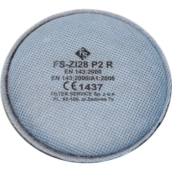 Plynová maska Filter Service Z128 P2 částicový filtr alternativa k 3M 2128 7138