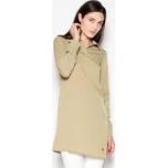 Tenká olivová tunika s límečkem VT054 Olive green Velikost: M