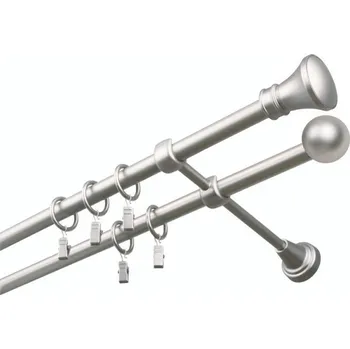 Garnýž Garnýž kovová 150 cm dvouřadá - dvojitá 19 Koloseo satina