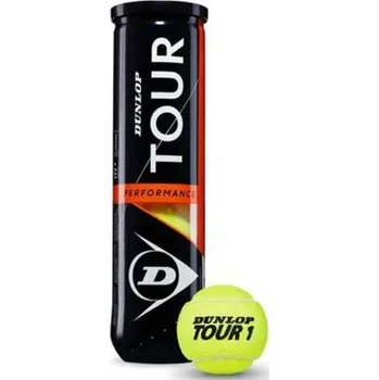 Raketový sport Tenisové míče Dunlop Tour Performance 4 ks DUNLOP