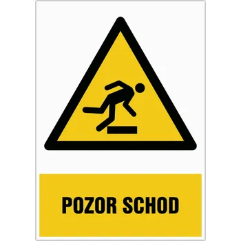 Značení Značka Pozor schod