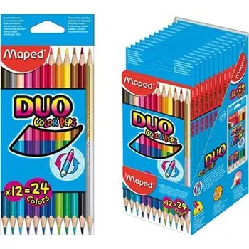 Pastelka Pastelky Maped Color´Peps Duo oboustranné pastelky, 24 barev