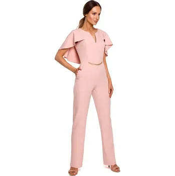 Dámský overall M670 Kombinéza s volánky - pudrová EU XL