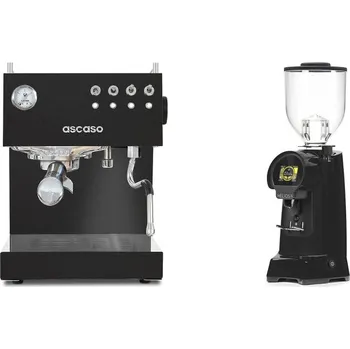 Kávovar Ascaso Steel DUO, Black + Eureka Helios 75, black