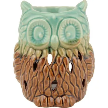 Aroma lampa Aromalampa Sova 12 cm tyrkysová