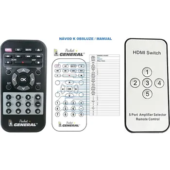 Dálkový ovladač General TBS2083 - náhradní dálkový ovladač