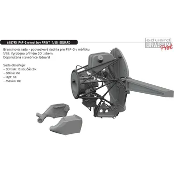 Plastikový model Eduard 1/48 F4F-3 wheel bay PRINT (EDUARD)
