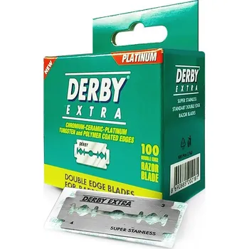 Břitva na holení Klasické žiletky na holení DERBY Extra Double edge blades 100 ks