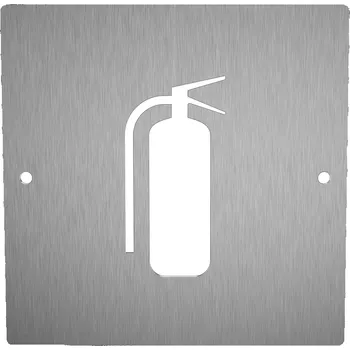 Domovní cedule Nerezový piktogram HASÍCÍ PŘÍSTROJ 1a Rozměr: 10 x 10 cm