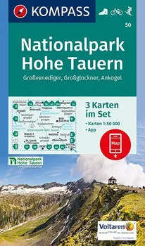 Nationalpark Hohe Tauern: Grossvenediger, Grossglockner, Ankogel: 3 Karten im Set 1:50 000 - Nakladatelství Kompass Karten [DE] (2017)