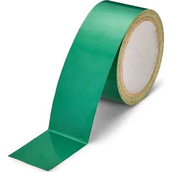 Výstražná páska Samolepící reflexní páska 75 mm x 10 m - Zelená
