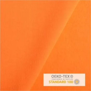 Počesaná teplákovina French Terry v oranžové barvě RS0202/035D