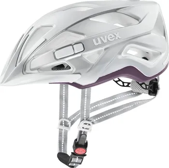 Cyklistická přilba UVEX City Active 2022 Silver Plum Mat 52-57