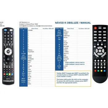 Dálkový ovladač General ZIRCON FIRE SE - dálkový ovladač