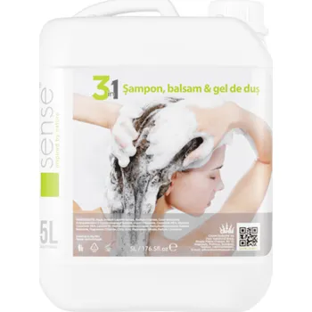 Šampon 3 v 1 Sense šampon s kondicionérem + shower gel 5L