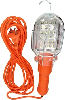 Svítilna Přenosná elektrická svítilna s hákem 35 cm oranžová