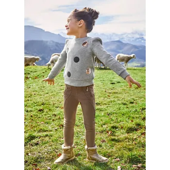 Mayoral Dlouhé elegantní kalhoty 4501 béžové Rozměr: 104