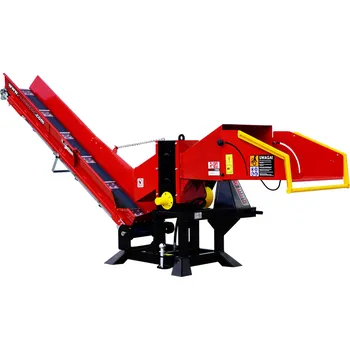 Štípačka na dřevo RemetCNC Špalíkovač ROK120 s pásovým dopravníkem 2,3 m Počet nožů: 6, Délka pásového dopravníku: 2,3 m