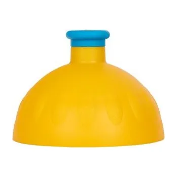 Zdravá láhev - víčko tmavě žluté/zátka modrá fluo