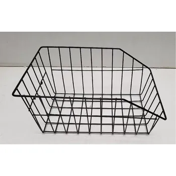 košík na kolo koš na nosič zadní zkosený 275x430mm černý