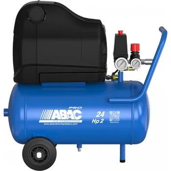 Kompresor ABAC kompresory Pístový kompresor bezolejový - OSS20P-1,5-24CM příkon 1,5 kW, sací výkon 222 l/min, tlak 10 bar, vzdušník 24 l, napětí 230/50 V/Hz