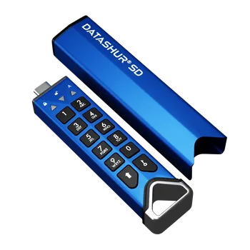 USB flash disk iStorage datAshur SD klávesnice Množství kusů: 2ks + 1 licence IS-FL-DSD-256-DP
