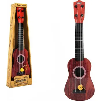 Hudební nástroj pro děti Teddies Ukulele/kytara s trsátkem 43 cm