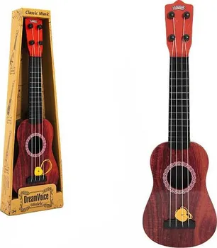 Hudební nástroj pro děti Teddies Ukulele/kytara s trsátkem 43 cm