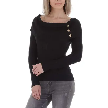 Dámský svetr Dámský pletený svetr Barva: Černá, Velikost: M/L