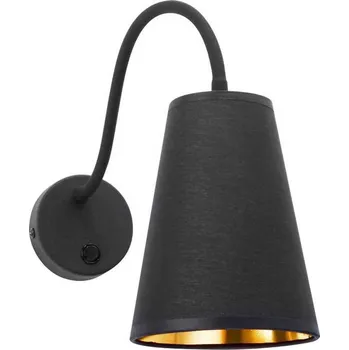 TK Lighting Wire Gold nástěnné svítidlo 1xE27 15W černé/zlaté
