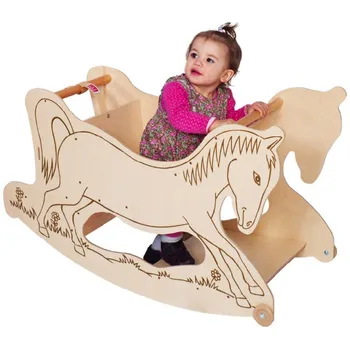 Houpací kůň Trihorse Houpací kůň 3v1 natur