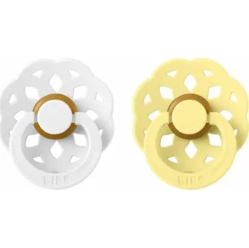 dudlíky Bibs dudlíky kaučuk 2 ks 6 m+ měsíců Boheme White-sunshine